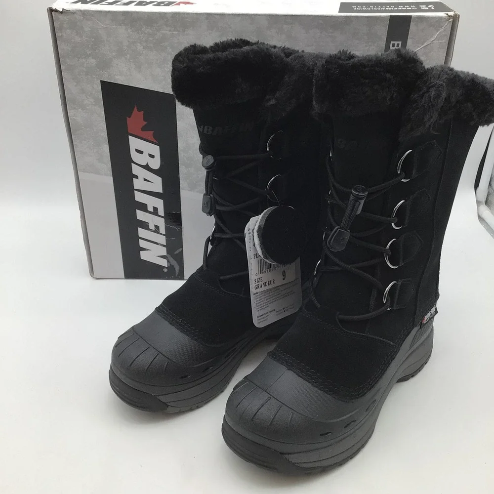Baffin Chloe Womens Black Waterproof Winter Snow Boots 4510-0185 Size 9 NEW